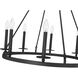 Florence 8 Light 28 inch Matte Black Chandelier Ceiling Light